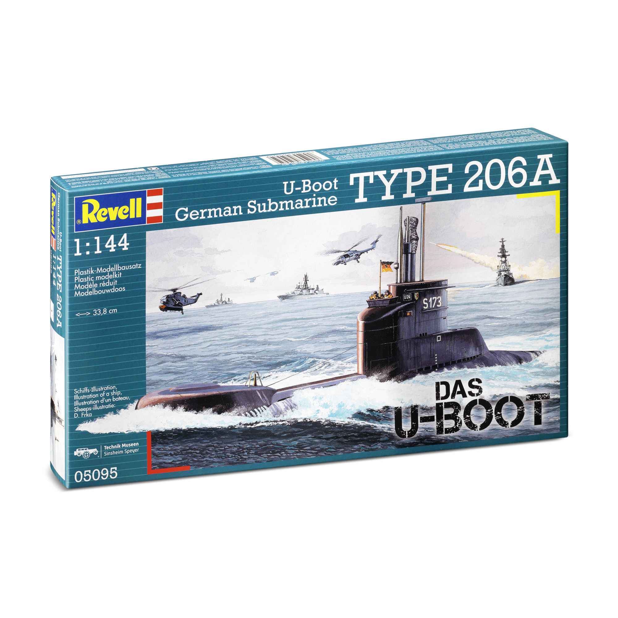 Revell 05095 Modellbausatz - U-Boot Type 206A